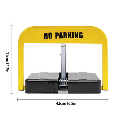 Remote Control Parking Lock Car Parking Spot Lock Auto Space Stall Barrier W/Alarm for Home/Commercial Use