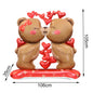 Valentine's Day Foil Balloon Decor Teddy Bear Foil Balloon Love Balloon Heart Balloons for Valentines Wedding Party Decor