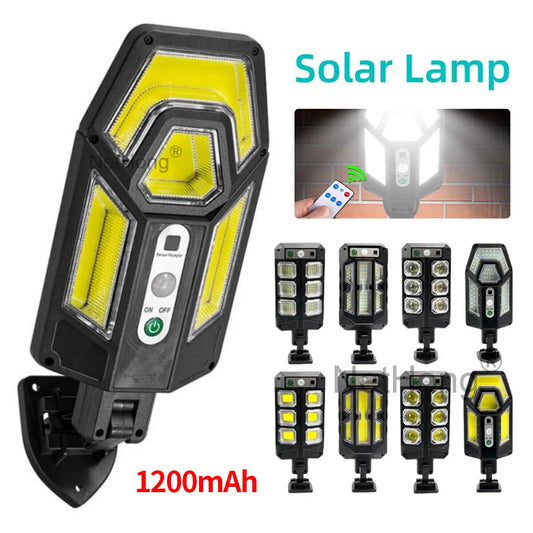 Solar PIR Motion Sensor LED Wall Light Outdoor Street Garden Security Lamp