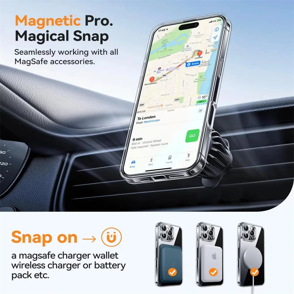 For Magsafe Full Camera Protector Clear Phone Case For iPhone 16 15 14 13 12 11 Pro Max 16 Plus Magnetic Wireless Charging Cover