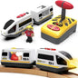 Remote Control Train with Magnetic Connection, Battery Operated Train for Toddlers, Compatible with Thomas, Brio, Chuggington