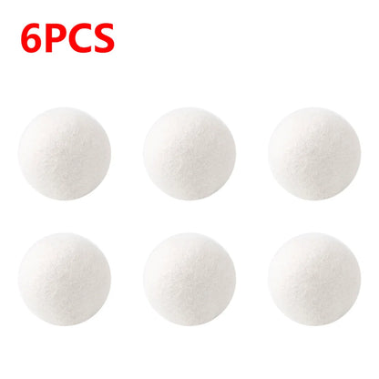 10-1PC Wool Dryer Balls Fabric Virgin Reusable Softener Laundry 3/4/5cm Dry Kit Ball Practical Home Washing Ball Wool Dryer Ball