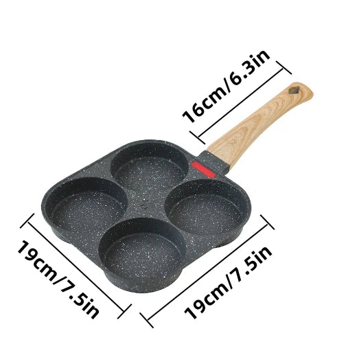 Egg Frying Pan Nonstick Coating Mini Skillet, Comfortable Handle, For Omelettes, Pancakes, And Hamburgers, Outdoor Camping