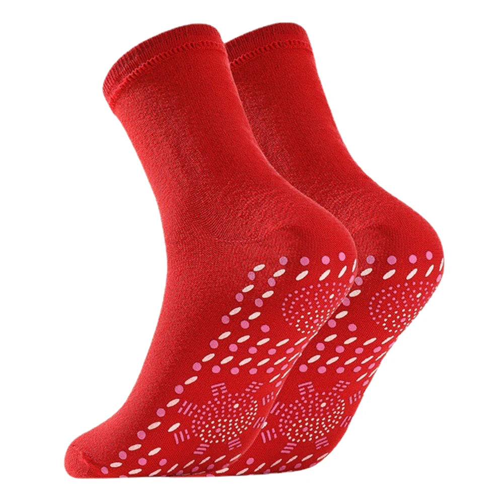 1 Pair Self-Heating Shaping Socks Pain Relief Thermal Circulation Sock Tourmaline Foot Massage Socks Gifts for Friends