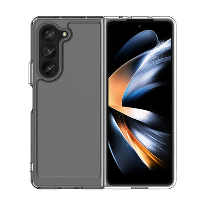 Colorfull Transparent TPU Case for Samsung Galaxy Z Fold 5 4 3 5G Protective Cover Shockproof Funda Coque 케이스