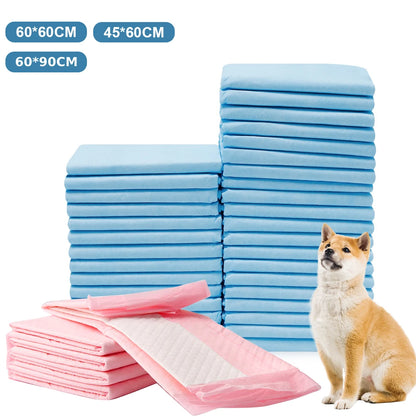 50pc Pet Diaper 60*90cm  60*60cm Dogs Diapers Disposable Puppy Training Pee Pads Quick Dry Surface Mat Clean Cushion Dog Supplie