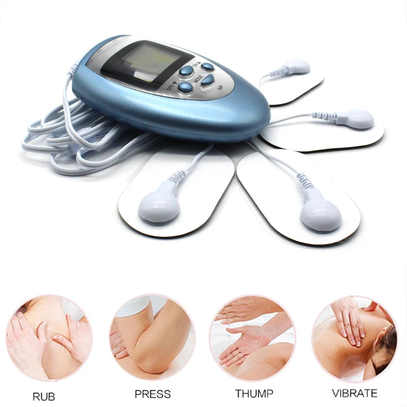 6 Modes EMS Electric Muscle Massager Body TENS Unit Abdominal Electro Stimulator for Relaxation - Body Massage Muscle Stimulator