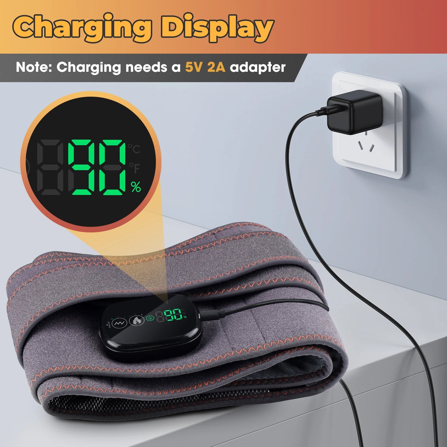 Heating Waist Massager Belts Vibration Inflatable Heated Pads Back Protector Waist Massage Relax Warmer