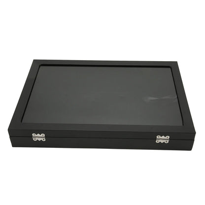 Pin Display Case Easy Cleaning Pin Collection Display Case Transparent Stylish Dustproof Glass for Military Medal for Pin