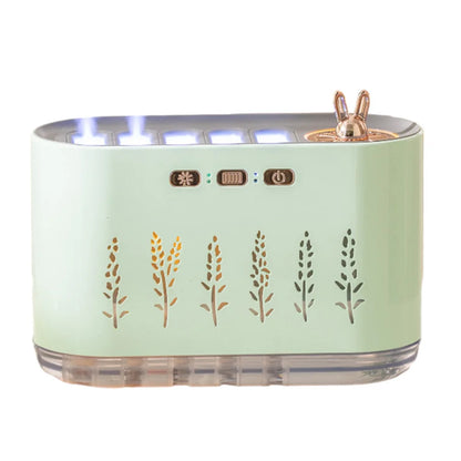 7 Colors LED Mist Humidifier Night Light Quiet Aroma Diffuser with 5 Nozzle Spray Cool Air Purifier Oil Diffuser for Home Office