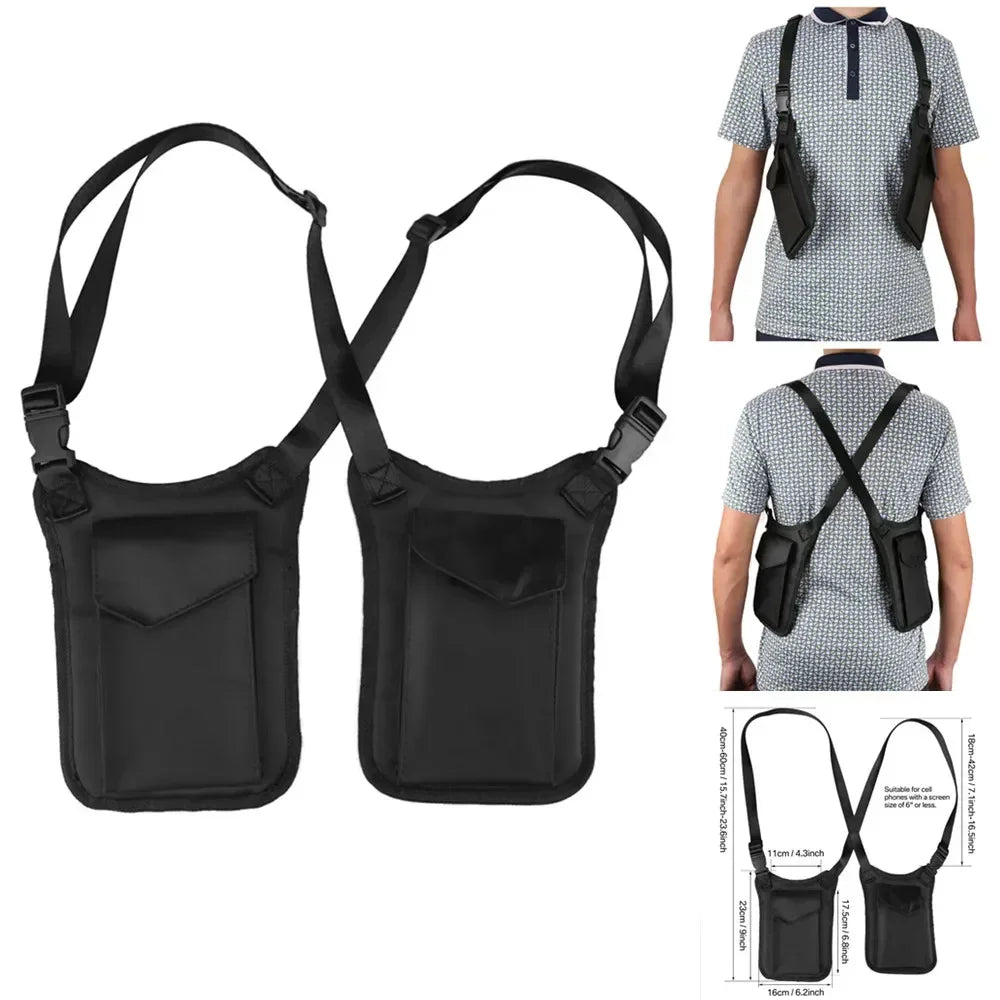 Portable Underarm Wallet Tactical Anti-Theft Secret Holster Crossbody Shoulder Hidden Bag For Passport Phone Keys Credit Cards