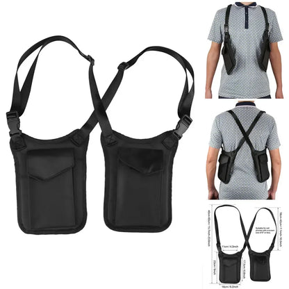 Portable Underarm Wallet Tactical Anti-Theft Secret Holster Crossbody Shoulder Hidden Bag For Passport Phone Keys Credit Cards