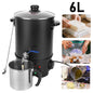 6L Candle Melting Pot Large Capacity Electric Wax Melt Machine Stainless Steel Wax Melting Furnace for Candle Soap Making