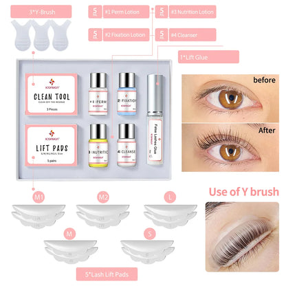 Dropshipping ICONSIGN Lash Lift Kit Lifiting Eyelash Enhancer Calia Set Lashes Perm Eyes Makeup Tools Can Do Your Logo