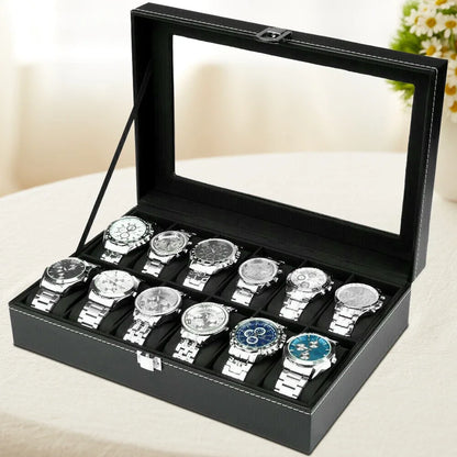 6/9/10/12/20/24 Watch Box Case Storage Display Jewelry Case Organiser for Gift UK