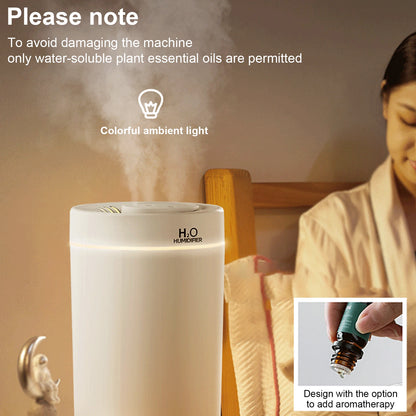 Humidifiers for Bedroom - Quiet (3L Water Tank) Essential Oil Diffuser Home/Large Room3 Modes Mute Water Supplement for Desktop