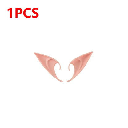 1-10Pairs Halloween Elf Ears,Latex Ears for Angel,Halloween Cosplay Decoration,Masquerade Costume,Fairy Photo Props for Girl