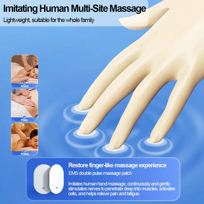 EMS Pulse 8 Modes Electric Muscle Stimulator for Waist Neck Body EMS Meridian Physiotherapy Pulse Muscle Relaxation Massager