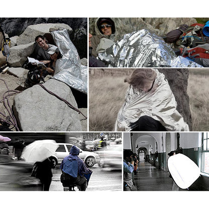 30-1PCS Emergency Rescue Blanket Outdoor Survive First Aid survival blanket Military Rescue Kit Rescue Foil Thermal Blanket ﻿