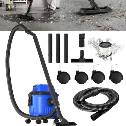 BRIEFNESS 3-in-1 hoover Wet/dry hoover with blower function Car duster Garage hoover 15 litre capacity Car cleaning tools