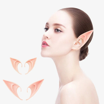 1-10Pairs Halloween Elf Ears,Latex Ears for Angel,Halloween Cosplay Decoration,Masquerade Costume,Fairy Photo Props for Girl