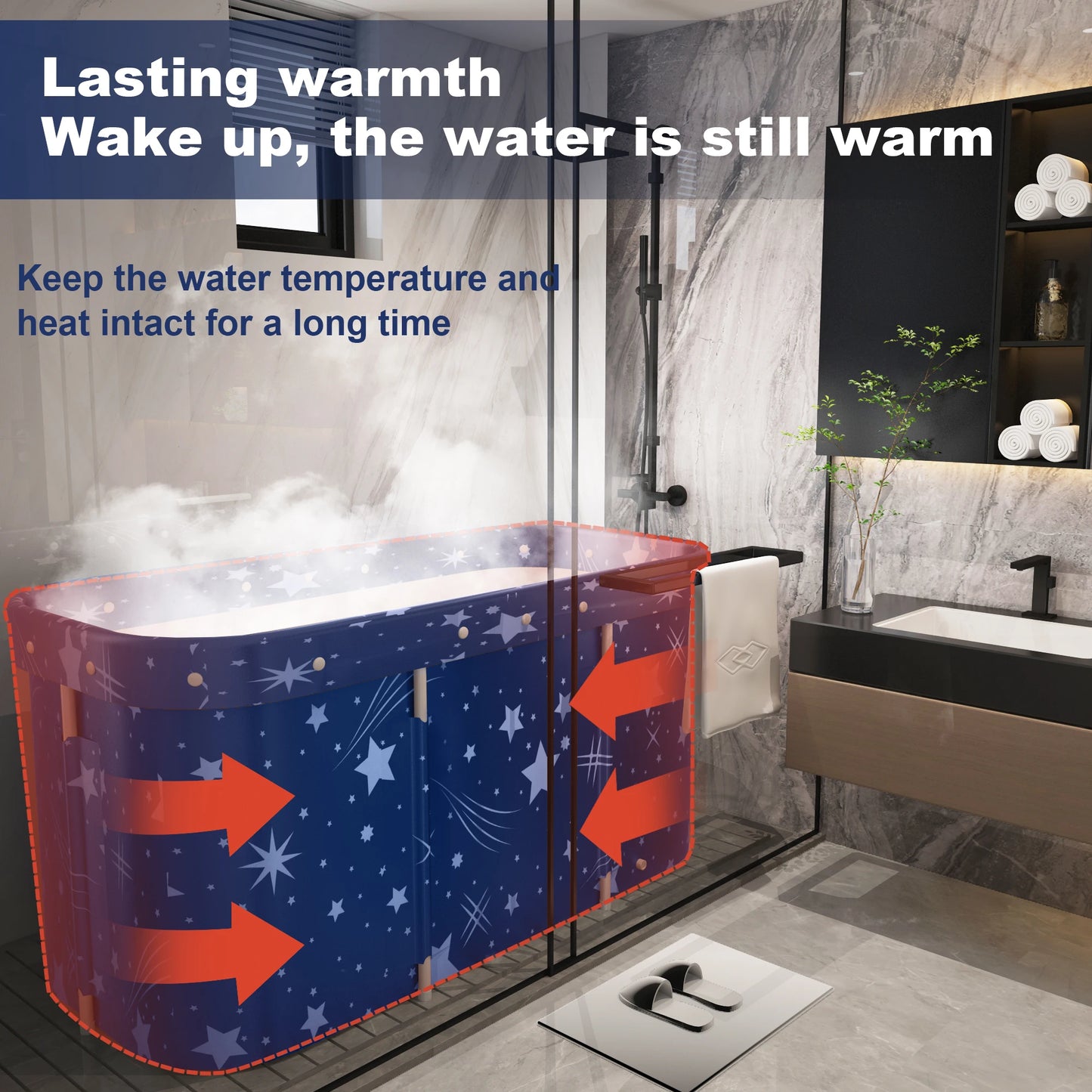 Portable Folding Bathtub For Adult Babies Children Swimming Pool Large Plastic Bathtub Ice Bath Bucket Insulation Bathing SPA