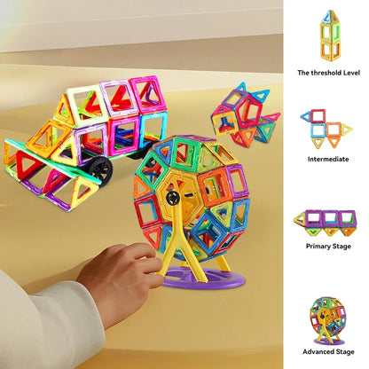 Magnetic Sheet Toy for Kid Educational Magnetic Building Block Assembly set Learning by Playing Games for 3+ Year Old Boys Girls