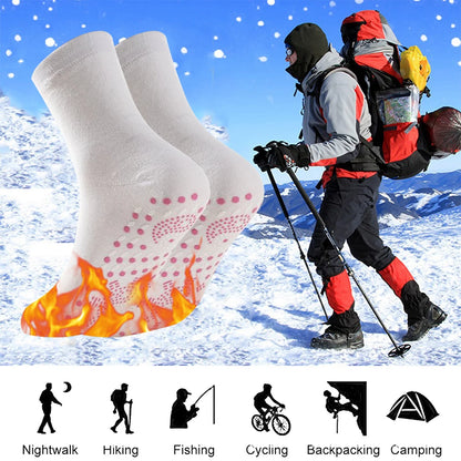 1 Pair Self-Heating Shaping Socks Pain Relief Thermal Circulation Sock Tourmaline Foot Massage Socks Gifts for Friends