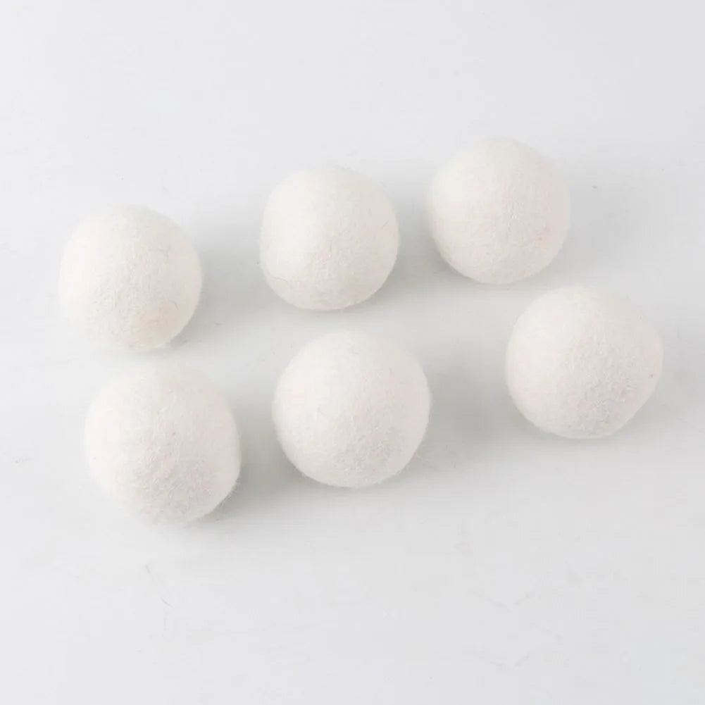 10-1PC Wool Dryer Balls Fabric Virgin Reusable Softener Laundry 3/4/5cm Dry Kit Ball Practical Home Washing Ball Wool Dryer Ball