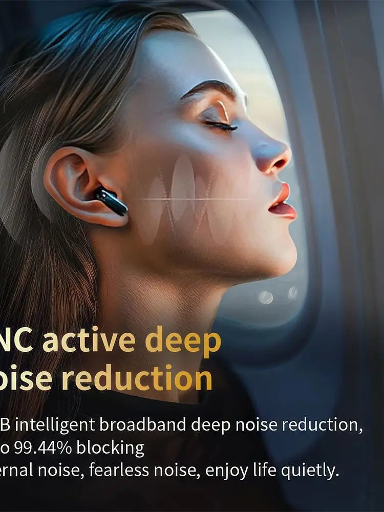 Mpow LX-10 Touch Screen Bluetooth 5.4 Earphones ANC Active Noise Cancelling Headphones In-ear Stem Touch Bluetooth Headphones