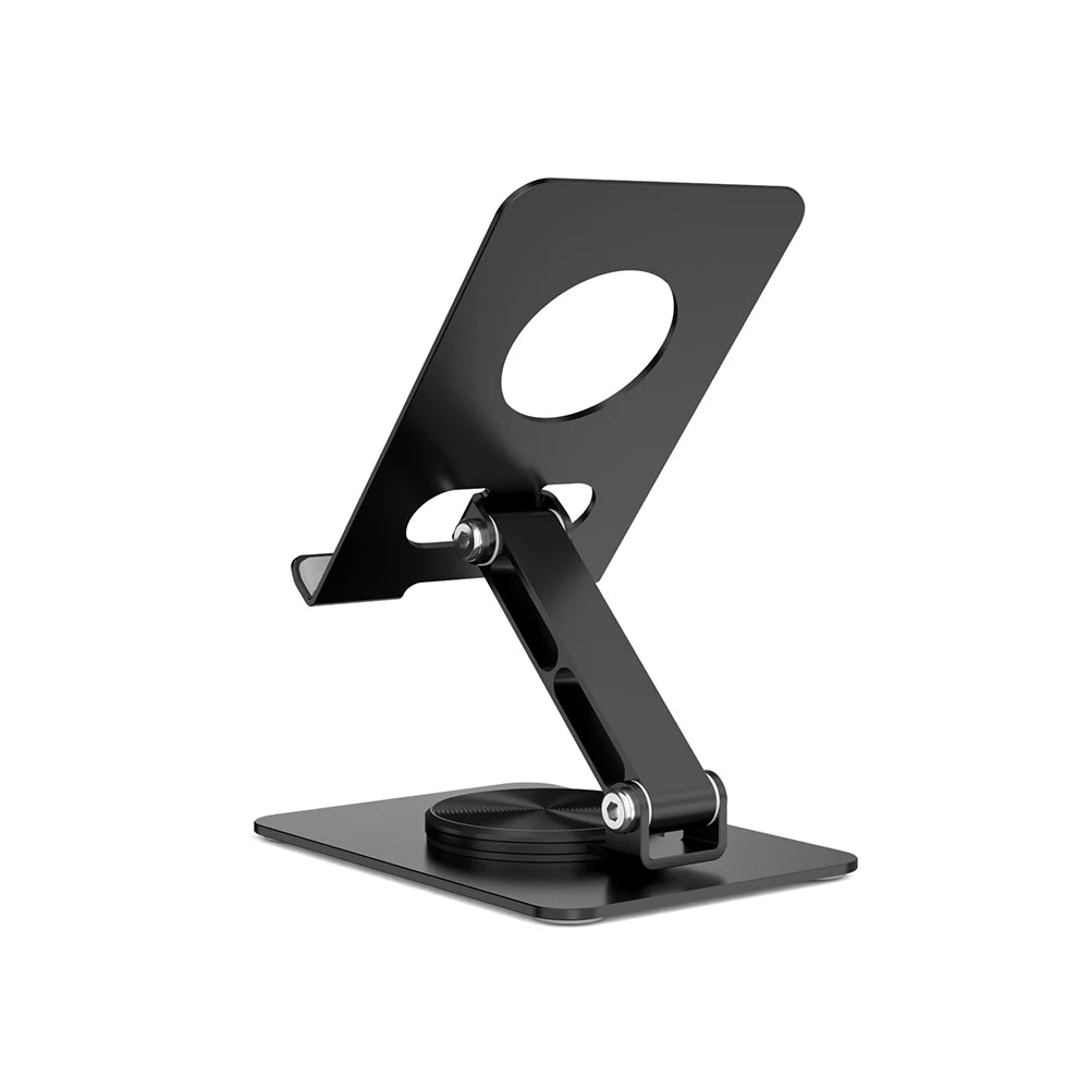Cell Phone Stand for Desk Desktop Phone Holder Foldable with 360 Rotating Base for iPhone 16 15 14 13 Pro Pro Max