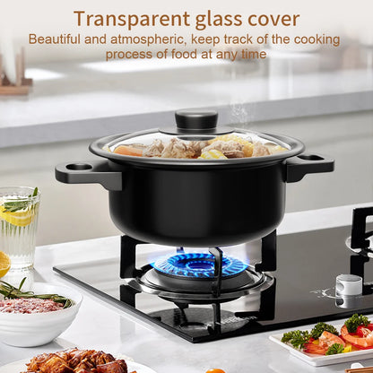 13pcs Cookware Set Pan Pot Non Stick Saucepans Frying Pan Cookware Set Glass Lid Sauce Pan