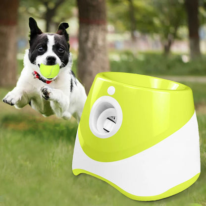 Dog Tennis Launcher Ball Throwing Machine Automatic Ball Launcher Rechargable Catapult Funny Interactive Throw Device Pet Toys