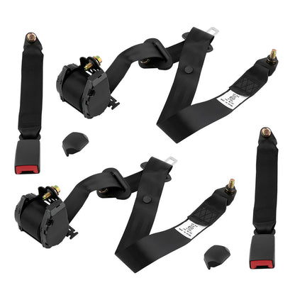 2PCS 3 Point Retractable Auto Car Shoulder Safety DiaSeat Belt Diagonal for Jeep