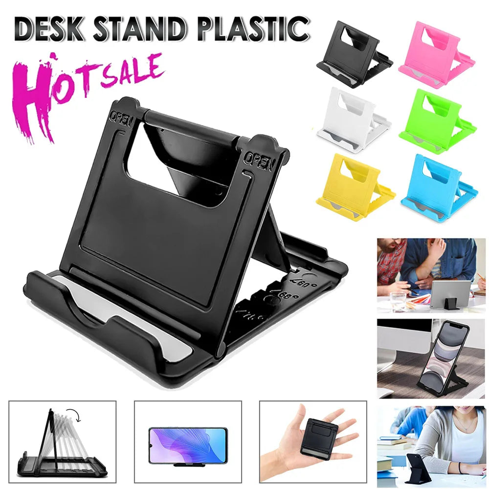 Universal Adjustable Mobile Phone Holder Stand Desk Foldable Portable UK