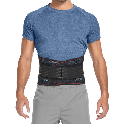 Adjustable Back Support Belt for Men Women Lumbar Brace for Lower Back Pain Relief Mesh Breathable Wrap Band Sciatica Back Brace