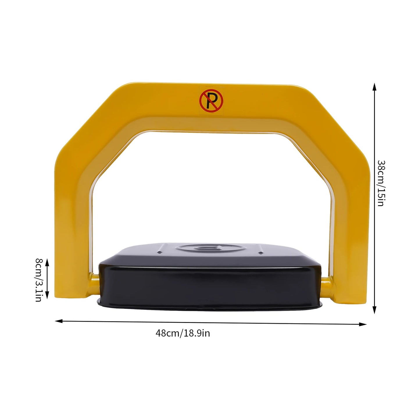 Remote Control Parking Lock Car Parking Spot Lock Auto Space Stall Barrier W/Alarm for Home/Commercial Use