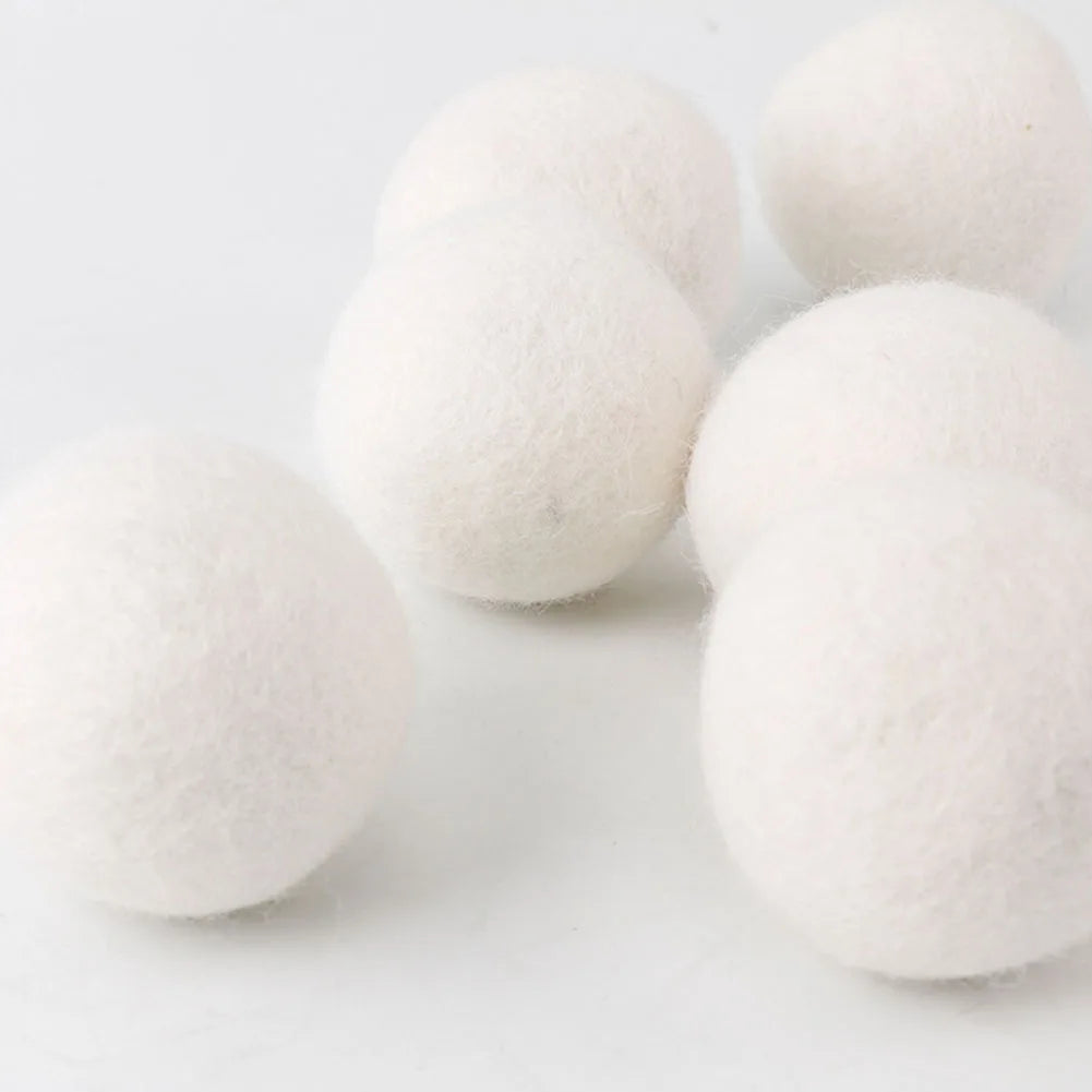 10-1PC Wool Dryer Balls Fabric Virgin Reusable Softener Laundry 3/4/5cm Dry Kit Ball Practical Home Washing Ball Wool Dryer Ball