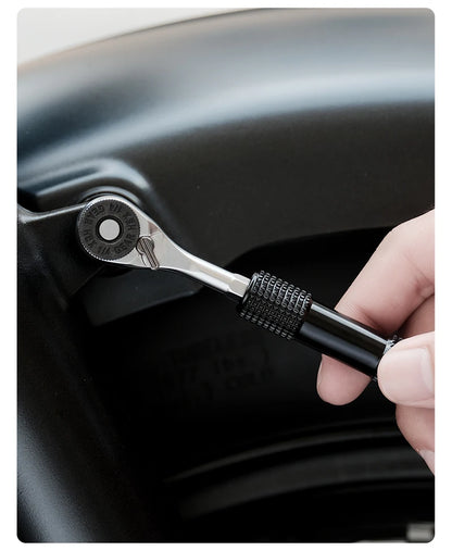 WEST BIKING Mini Ratchet Wrench Vacuum Portable Tubeless Tool Set Bicycle Motorcycle Emergency Multitool Tire Repair Kit E-Bikes