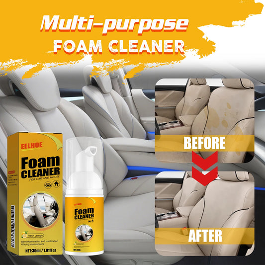 30ML Car Steering wheel foam cleaner Interior Leather Foam Cleaner Seat Clean Car Interior Strong Decontamination Automobile