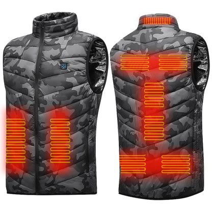 9 Areas Heated Vest Men Jacket Heated Winter Womens Electric Usb Heater mountain Jacket Man Thermal Vest Body Warmer Coat M-7XL