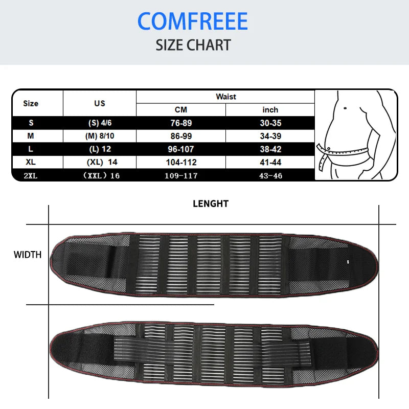 Adjustable Back Support Belt for Men Women Lumbar Brace for Lower Back Pain Relief Mesh Breathable Wrap Band Sciatica Back Brace
