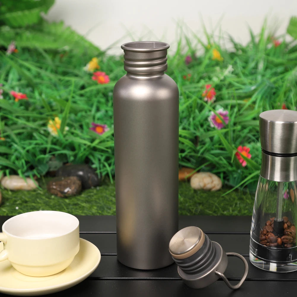 500-750ml Titanium Water Bottle Sports Kettle Leak-Proof Ultralight Water Bottle Tourism Sports Bottle Outdoor Sport Supplies