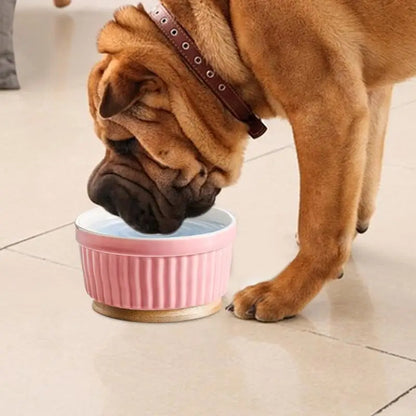 Heated Water Bowl For Cats Thermostatic Heating Dog Dish Ceramic Pet Food Dish For Home Outdoor Use Winter Dog Feeding Station