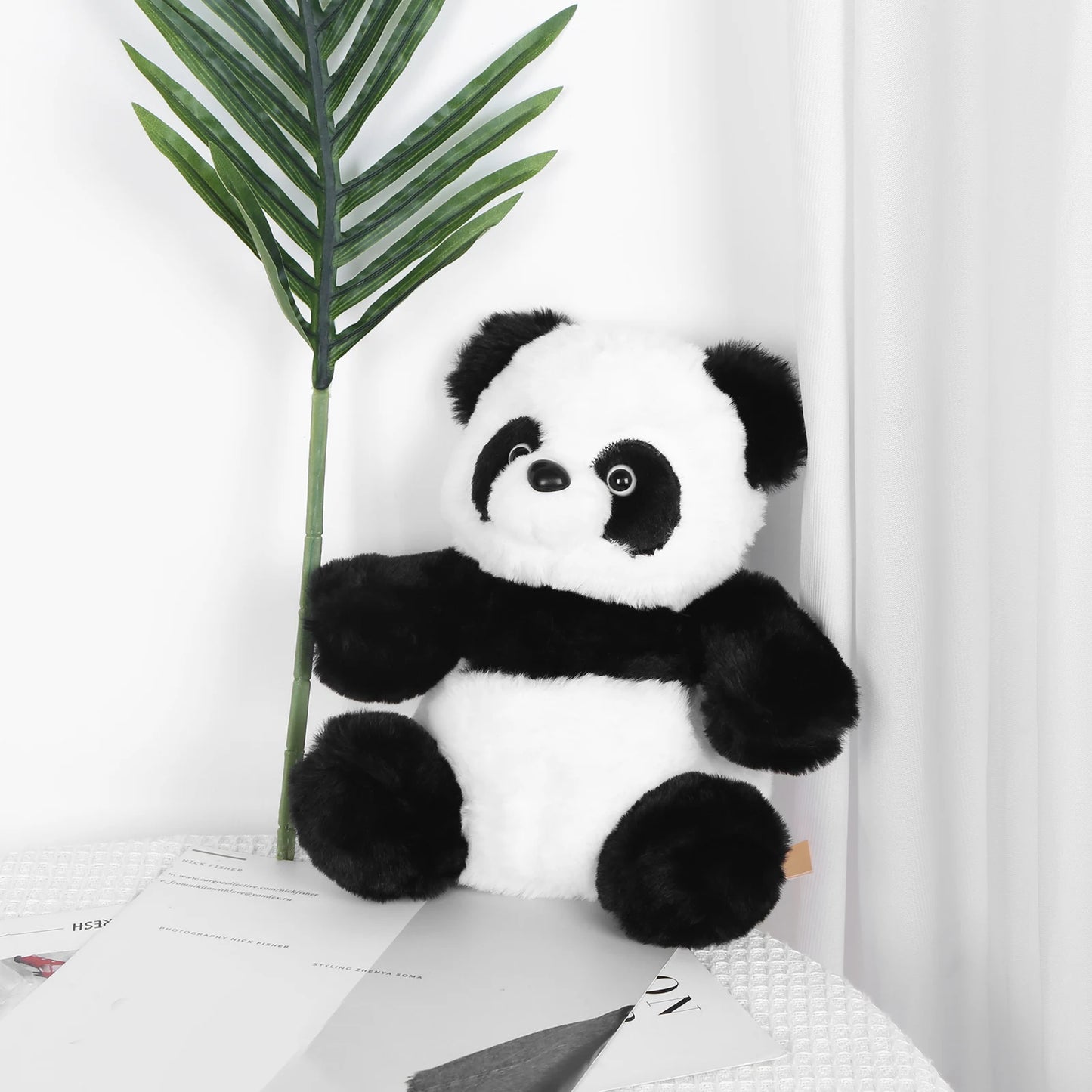 9.4inch Panda Stuffed Animal Fun Collectible Plush for Kids and Adult Collectors Perfect for Decorating Rooms and Birthday Gifts