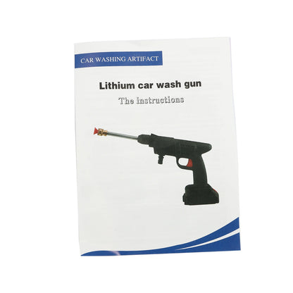 200W Cordless Pressure Washer Set Portable Pressure Cleaner Rechargeable Battery Car Water Gun Cleaning Machine