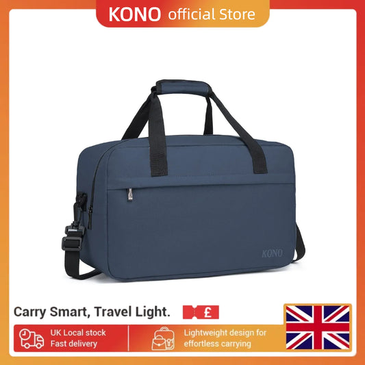 Kono Holdall Cabin Luggage Carry-on Bag Under Seat Flight Bag with Shoulder Strap
