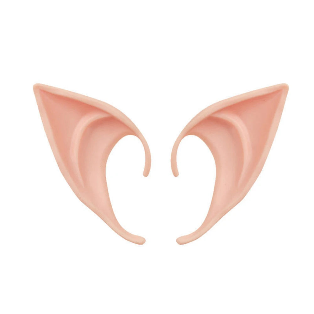1-10Pairs Halloween Elf Ears,Latex Ears for Angel,Halloween Cosplay Decoration,Masquerade Costume,Fairy Photo Props for Girl