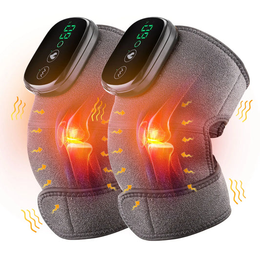Eletric Heating Knee Massage Device Vibration Knee Pads for Shoulder Elbow Joint Warm Massage Thermal Knee Pad Blood Circulation