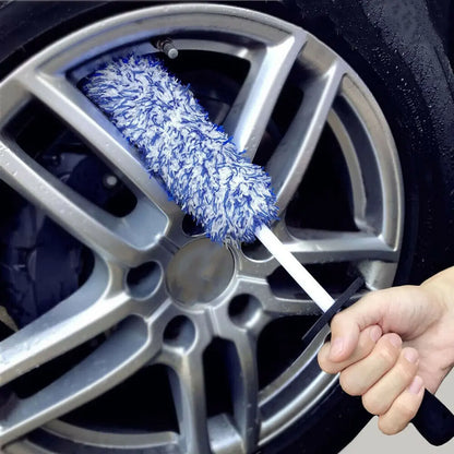 Car Wheel Cleaning Soft Brush Tool Tire Washing Clean Alloy Bristle Cleaner
